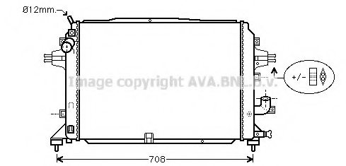 PRASCO OL2489 Radiator, engine cooling